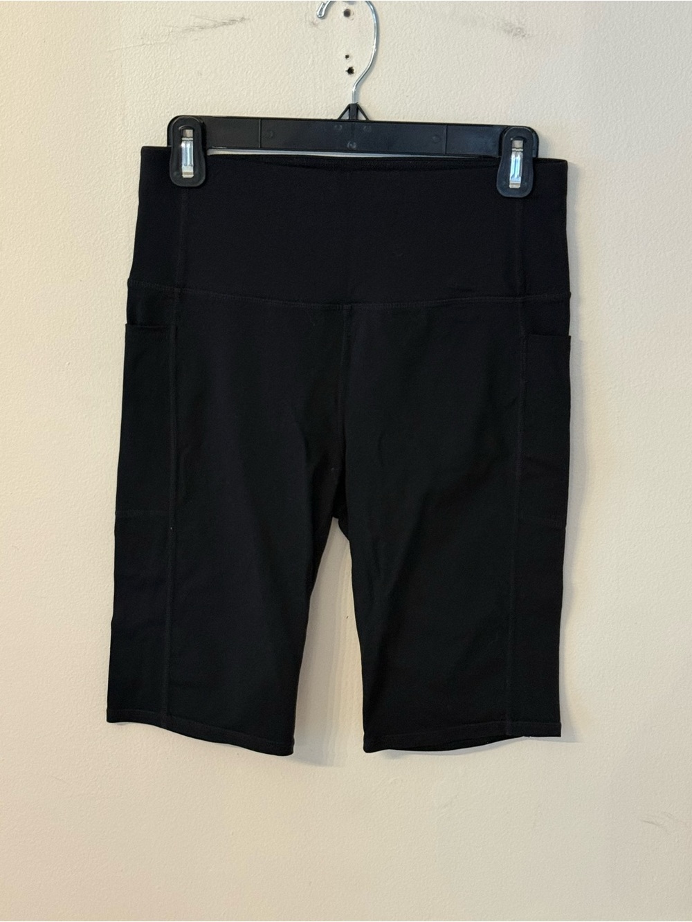 Black High-Waist Women's Bike Shorts